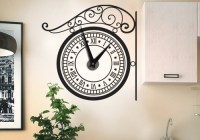 К003А Креативные часы с наклейкой Парижское ретро блэк